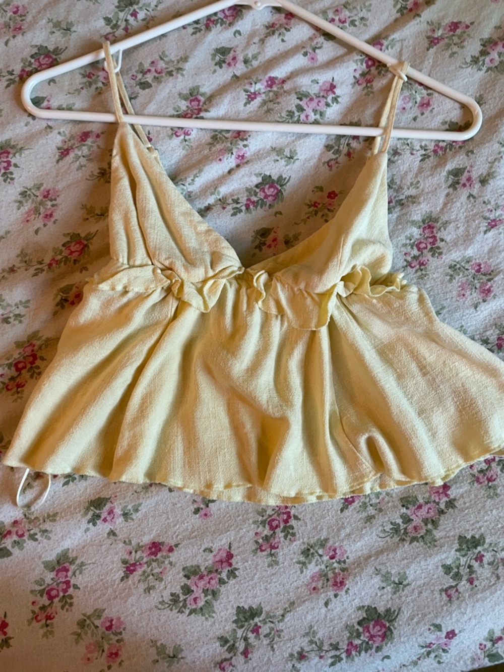 GARAGE pastel yellow baby top